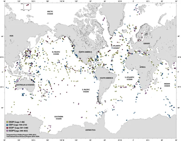 iodp odp dsdp map